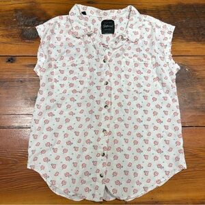 Jachs Girlfriend Short Sleeved Blouse, White & Floral, Women's SM